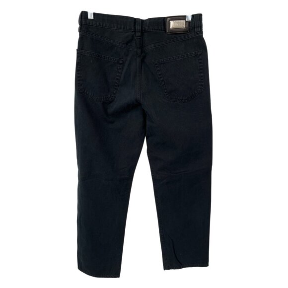 Boss Hugo Boss Jeans Size 34x32 Alabama Straight Leg Solid Black Cotton Casual - Picture 2 of 8